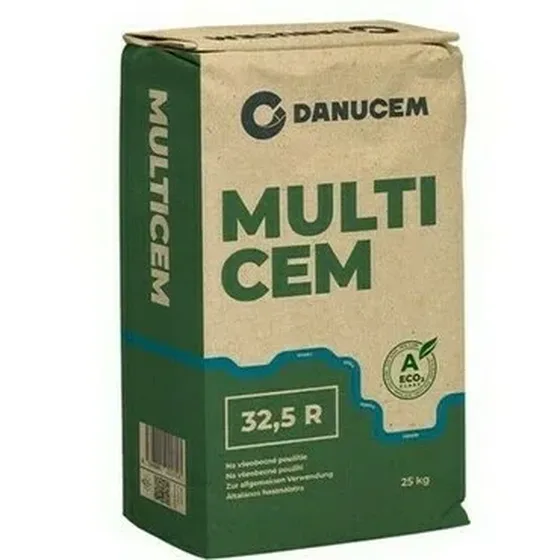 DANUCEM Multicem (príp. OPTICEM) CEM II/B-M (S-LL) 32,5 R – cement 25 kg