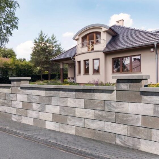 Semmelrock RIVAGO plotový systém strieška 47x27x5cm dymová hnedá