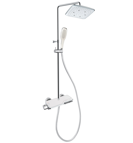 Sprchový set CETUS s termostatickou batériou, hlavicou 220 × 220 mm a príslušenstvom