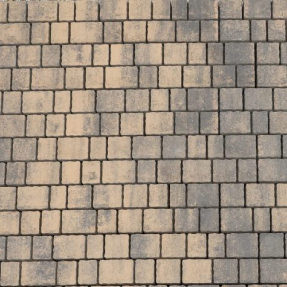 Semmelrock ARTE SQUARE kombi 8cm pieskovcovo-grafitová