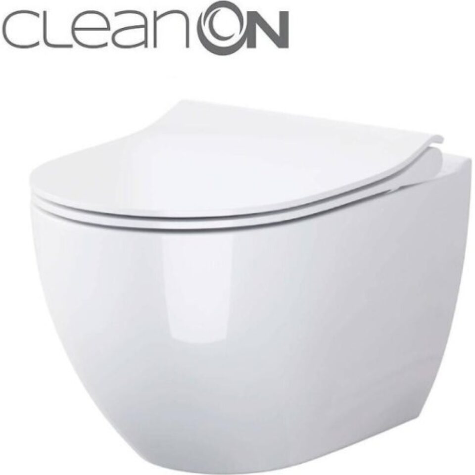CERSANIT SET B246 ZEN CleanOn – závesná WC misa so SLIM sedátkom