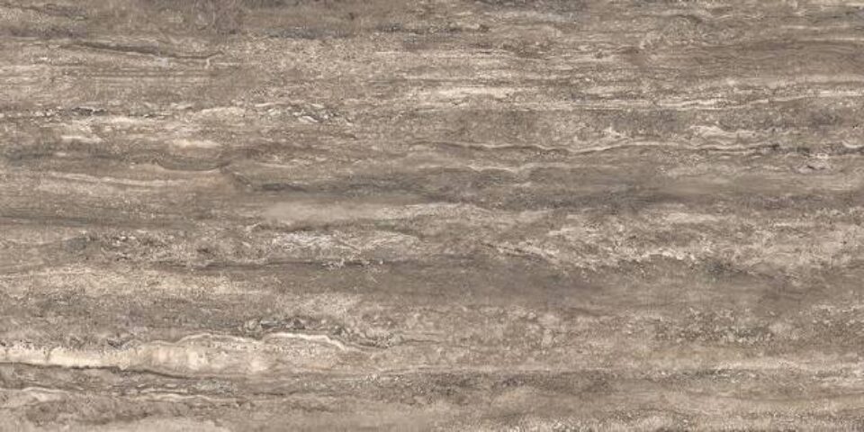 Cersanit LIV TRAVERTINO Noche Brown Matt Rect 59,8 × 119,8 cm – gresová dlažba, hnedá, rektifikovaná