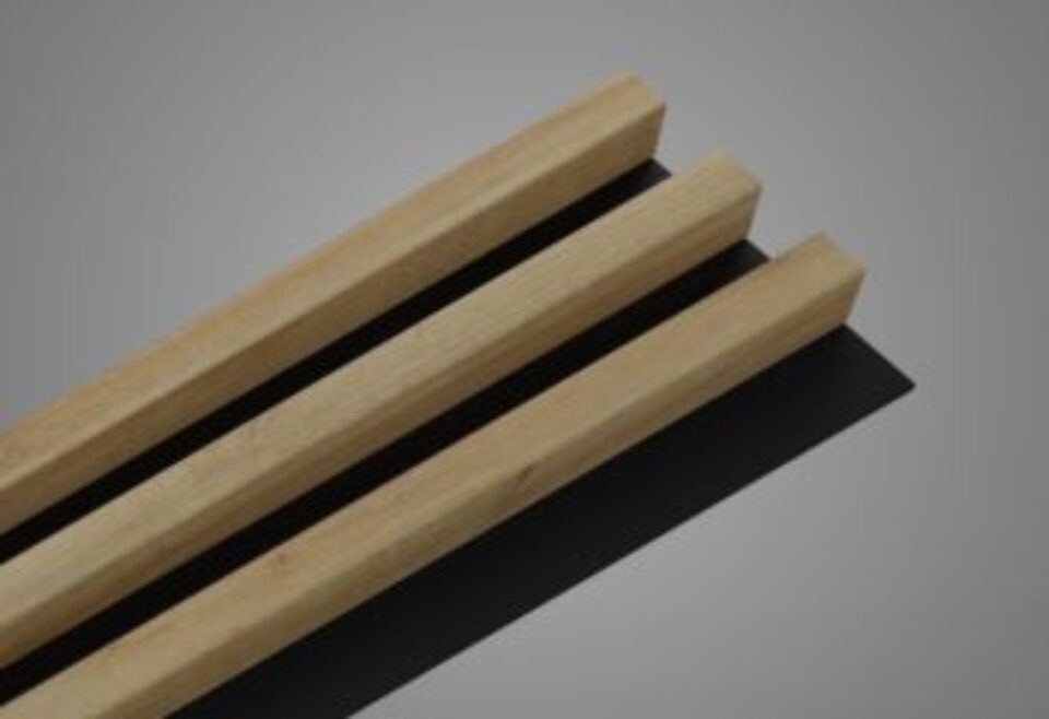 LINEA SLIM 3 stenové lamely - dub/čierny