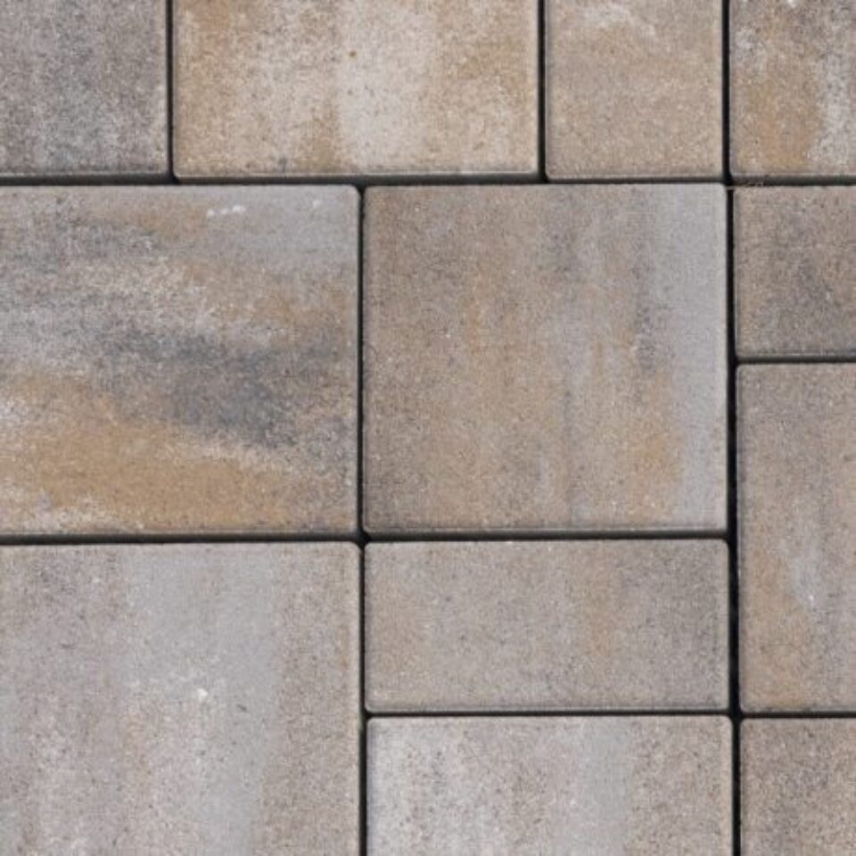 Semmelrock RETTANGO kombi 6 cm sivo-hnedo-grafitová melírovaná