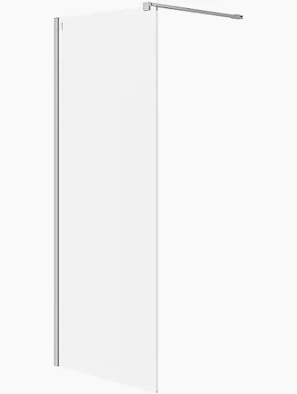 Sprchová zástena Cersanit Walk-In 90 × 200 cm, 8 mm tvrdené číre sklo so stabilizačnou vzperou