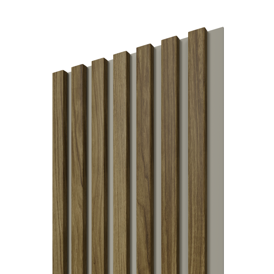 SOLID LINE 7S Natural Dub/Grey – dekoratívne stenové lamely 2650 × 305 × 15 mm