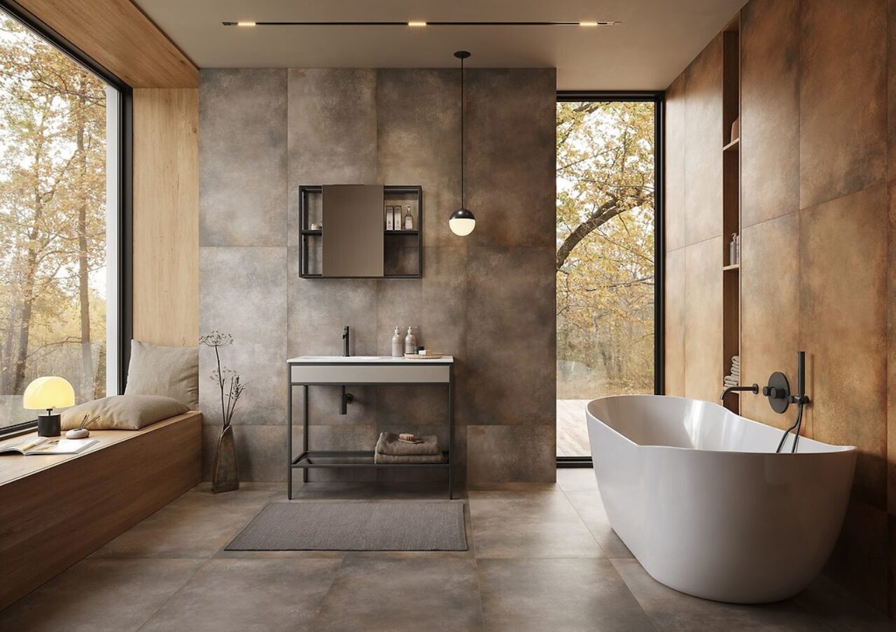 Cersanit COLOR MOTION Grey Matt Rect 598 1198 cm gresova dlazba a obklad siva matna NT1819 004 1