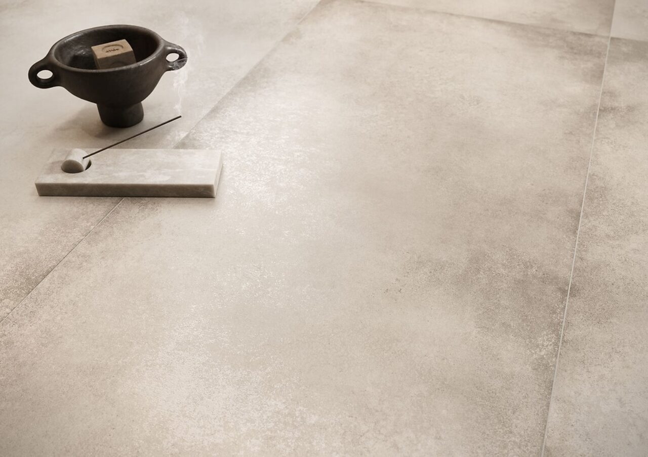 Cersanit COLOR MOTION WHITE MATT RECT 598 1198 cm gresova dlazba biela R10 detail
