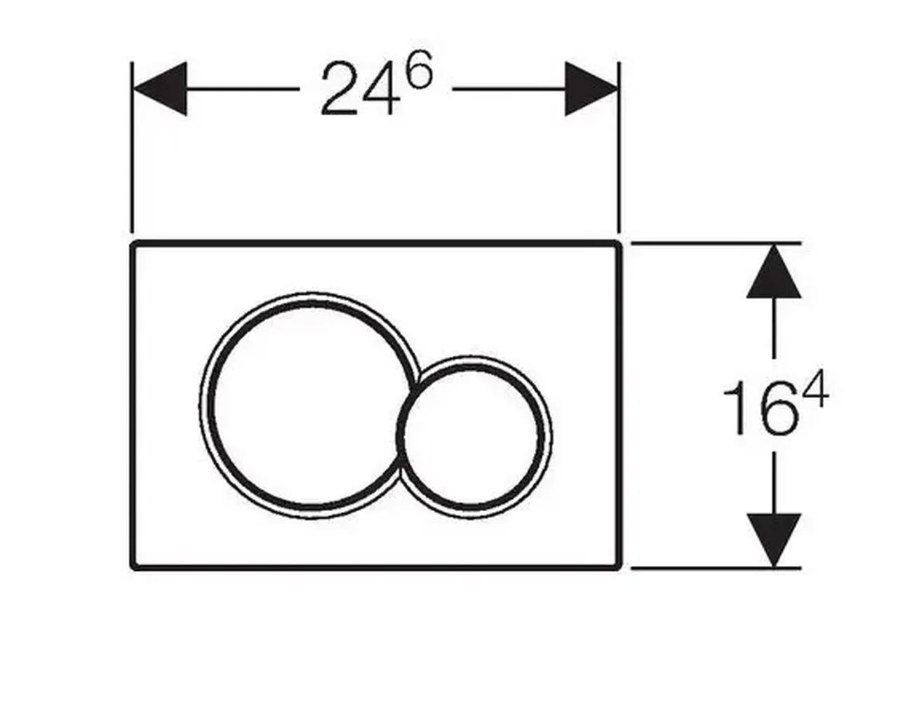 Geberit tlacidlo rozmery sigma 01