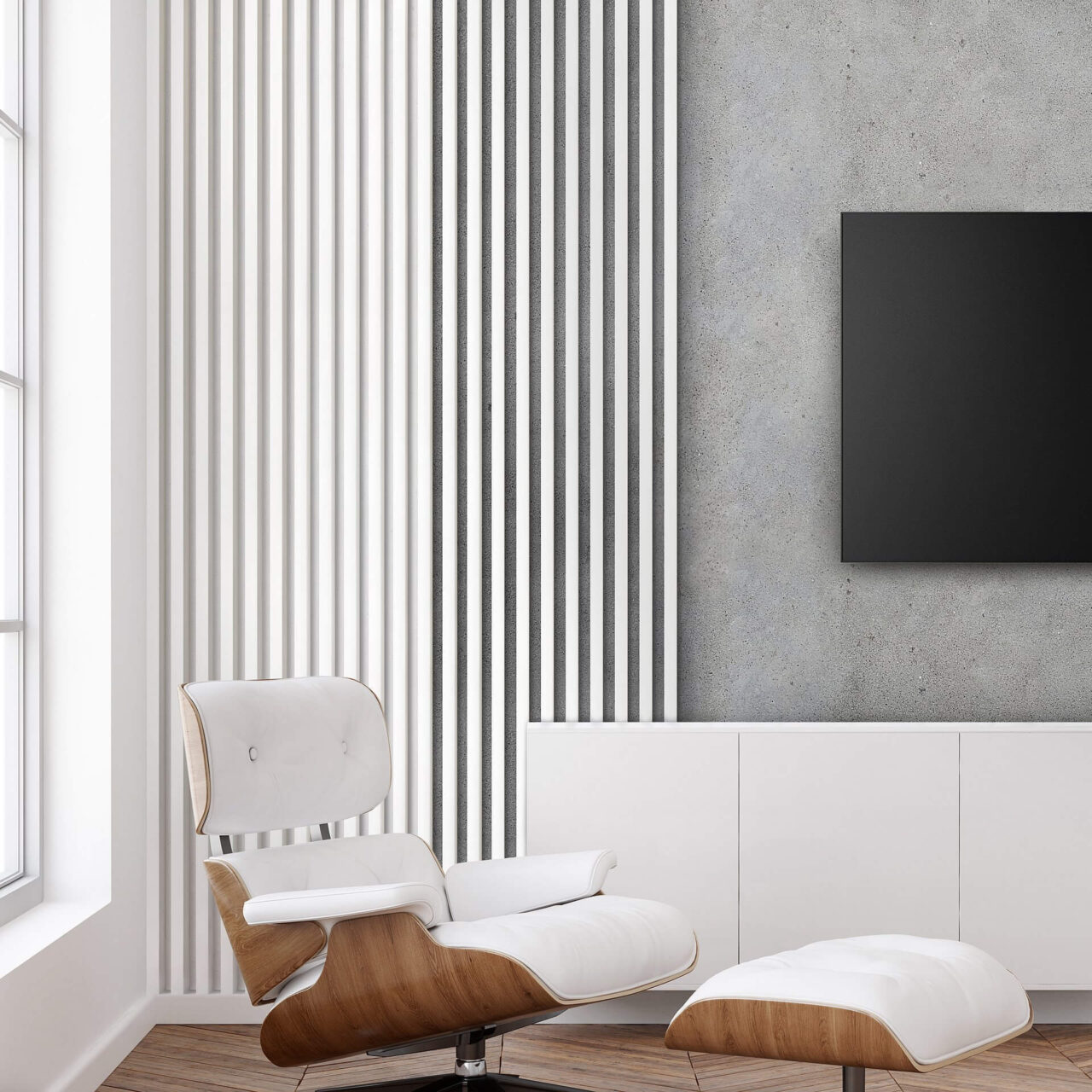 Linea single biela stenova lamela